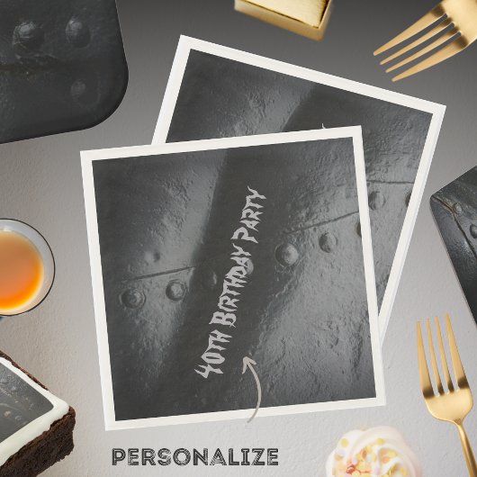 Das Party eines Mannes im Stile eines Schwarzen Me Serviette