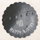 Das Party eines Mannes im Stile eines Schwarzen Me Untersetzer (Vorderseite)