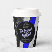 Das Party für das Polizeirezept der Legend Retires Pappbecher (Rückseite)