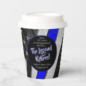 Das Party für das Polizeirezept der Legend Retires Pappbecher (Vorderseite)