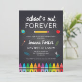 Das Party für die Schulabbrecherquote Einladung (Stehend Vorderseite)