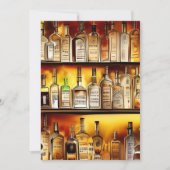 Das Party für künstlerische Wasserfarben hinter de Einladung (Vorderseite)