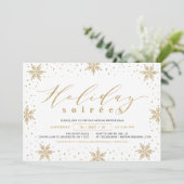 Das Party "Gold & Black Corporate Holiday Soiree" Einladung (Stehend Vorderseite)