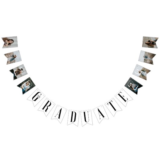Das Party "Graduate Foto Collage Graduate Year" Wimpelkette (Alle)