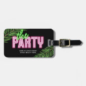 Das Party Grün und Rosa tropischer Bach Gepäckanhänger (Vorderseite horizontal)