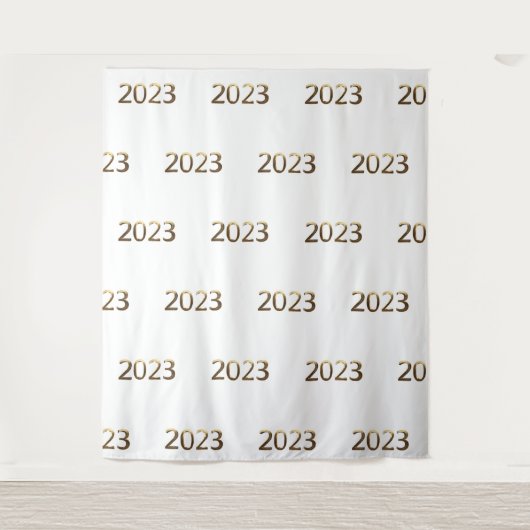 Das Party-Imitat des Neujahrs - Gold 2023 - Hinter Wandteppich (Vorderseite)