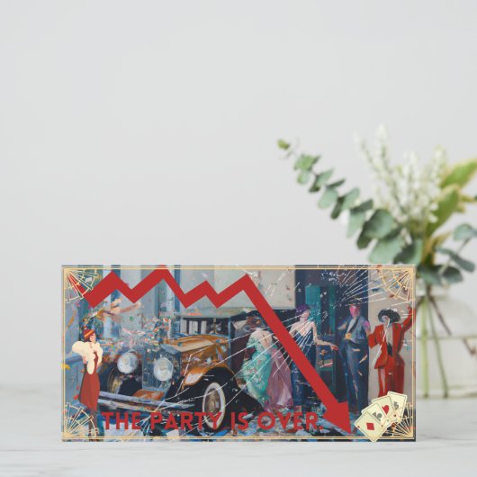 Das Party ist vorbei. (Stehend Vorderseite)