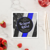 Das Party "Legend Retires Police Retirement" Serviette (Beispiel)