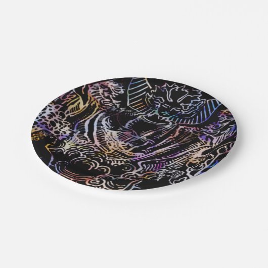 Das Party Lovers Tarot Pappteller (Schrägansicht)