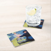 Das Party, Mary Cassatt Rechteckiger Pappuntersetzer (Vor Ort)