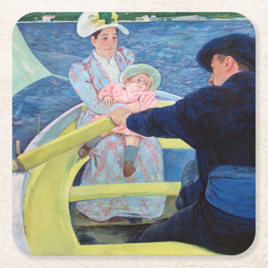 Das Party, Mary Cassatt Rechteckiger Pappuntersetzer (Vorderseite)