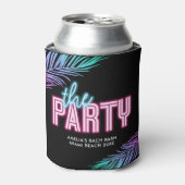 Das Party Neon Blue & Pink Tropical Bach Dosenkühler (Kanne Vorderseite)