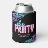 Das Party Neon Blue & Pink Tropical Bach Dosenkühler (Kanne Rückseite)