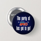 Das Party ohne muss gehen! Button (Vorne & Hinten)