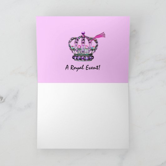 "Das Party starten Gelassen" PRINCESS Abschluss lä Dankeskarte (Innenseite)