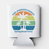 Das Party "Tropical Island Palm Trees" Dosenkühler (Rückseite)