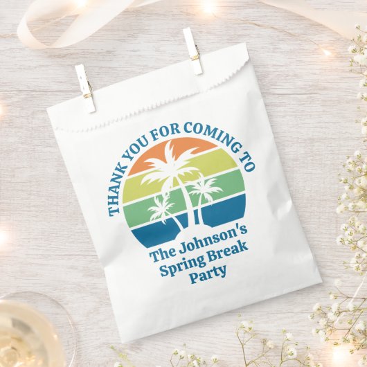 Das Party "Tropical Island Palm Trees" Geschenktütchen (Ausgeschnitten)