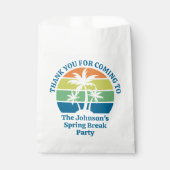 Das Party "Tropical Island Palm Trees" Geschenktütchen (Vorderseite)