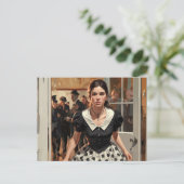 "Das Party Verlassend" Postkarte (Stehend Vorderseite)