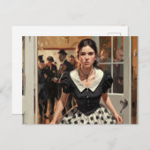 "Das Party Verlassend" Postkarte (Vorne/Hinten)