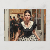 "Das Party Verlassend" Postkarte (Vorderseite)