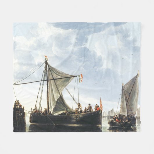 Das Passage Boat Aelbert Cuyp Fleecedecke (Vorderseite (Horizontal))
