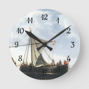 Das Passage Boat Aelbert Cuyp Runde Wanduhr