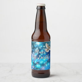 Das passende Blue Dove Peace Weihnachten Bierflaschenetikett