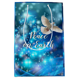 Das passende Blue Dove Peace Weihnachten Mittlere Geschenktüte