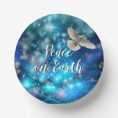 Das passende Blue Dove Peace Weihnachten Pappteller (Vorderseite)