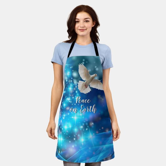 Das passende Blue Dove Peace Weihnachten Schürze (Getragen)