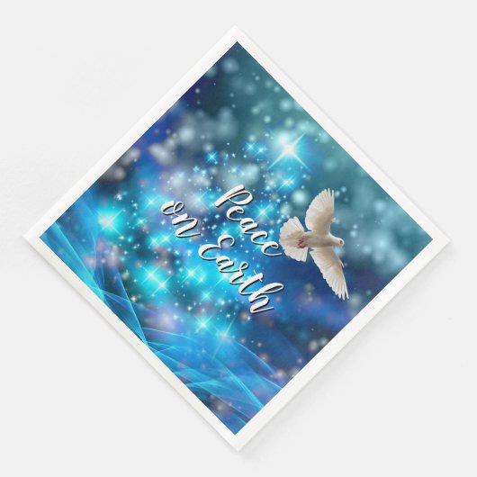 Das passende Blue Dove Peace Weihnachten Serviette (Ecke)