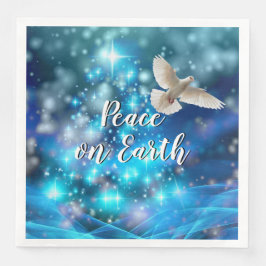 Das passende Blue Dove Peace Weihnachten Serviette