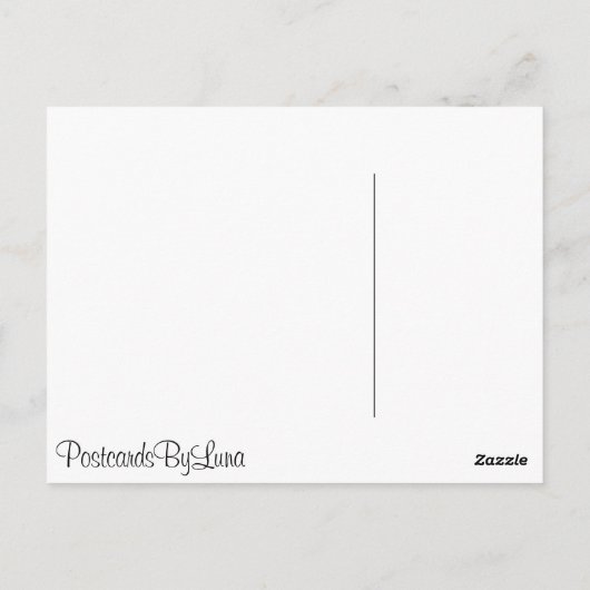 Das passiert seit dem Beginn der Zeit. Postkarte (Rückseite)