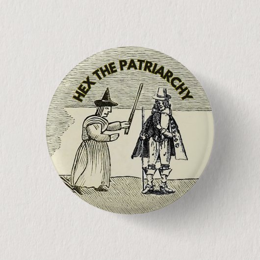 Das patriarchalische Feminismus-Button-Abzeichen Button (Vorderseite)