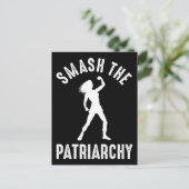 Das Patriarchat zerschlagen Postkarte (Stehend Vorderseite)