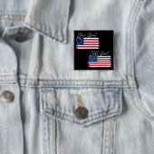Das Patriotische Amerika Geboren noch immer große Button (Beispiel)