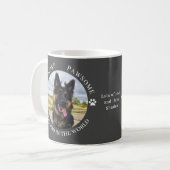 Das pawsome Dog Vater Foto Kaffeetasse (Vorderseite Links)
