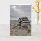 Das Peak District, Sheffield. Leer Karte (Gelbe Blume)