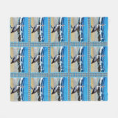 Das Pelican Beach Life ist perfekt. Fleecedecke (Vorderseite (Horizontal))