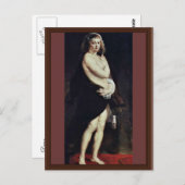 Das Pelzchen (Portrait von Hélène Fourment) von Ru Postkarte (Vorne/Hinten)