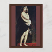 Das Pelzchen (Portrait von Hélène Fourment) von Ru Postkarte (Vorderseite)