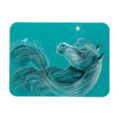 Das pensive arabische Pferd Magnet (Horizontal)
