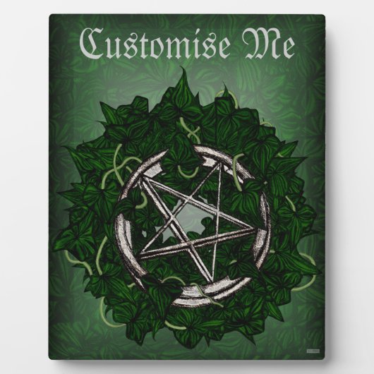 Das Pentagramm und die Umgebung Fotoplatte (Vorderseite)