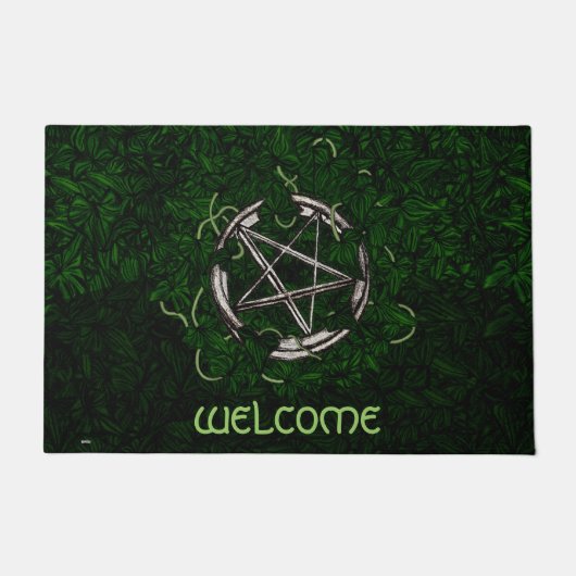 Das Pentagramm und die Umgebung Fußmatte (Vorderseite)