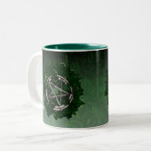 Das Pentagramm und die Umgebung Zweifarbige Tasse (Vorderseite Links)