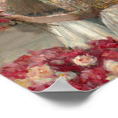 Das Peony Girl | Childe Hassam Poster (Ecke)