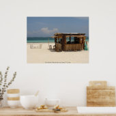 Das perfekte Bar am Strand Poster (Küche)