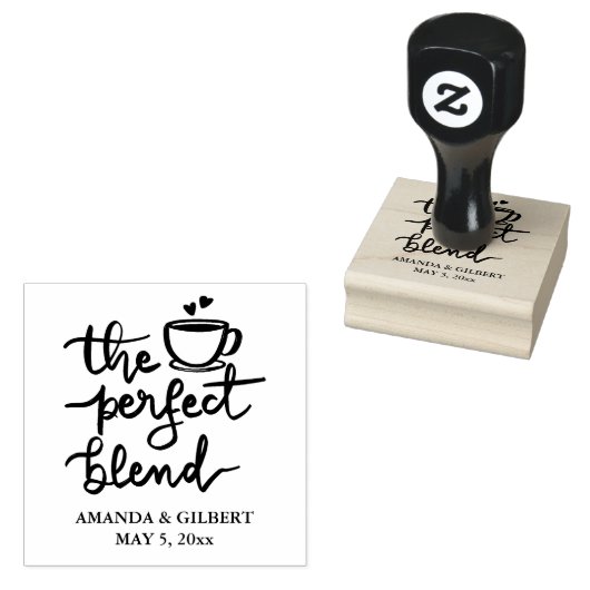 Das perfekte Blend Handgeschriebenes Skript Gummistempel (Stempel)