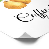 Das perfekte Brautparty Coffee Bar Poster (Ecke)